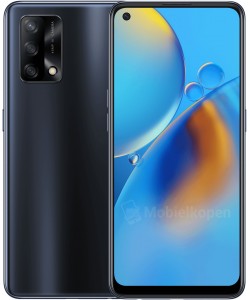 Oppo A74 5G em preto fluido