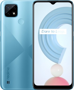 Realme C21 in Cross Blue color