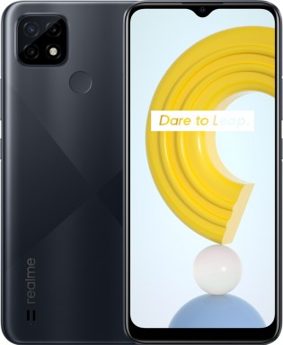 Realme C21 in Cross Black color