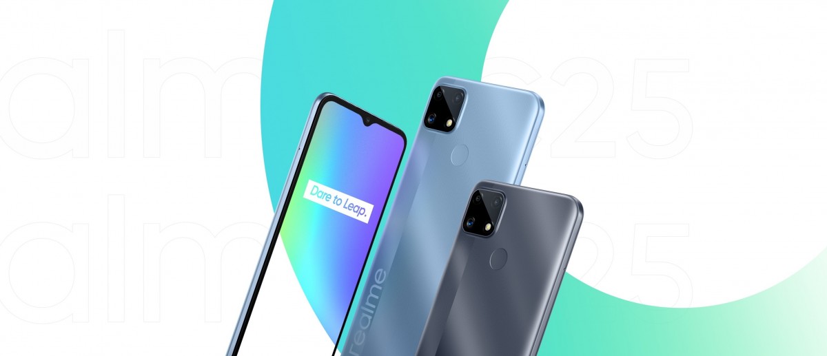 Realme C25 is official with a massive 6,000 mAh battery ...