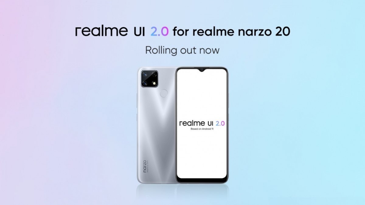 Realme Narzo 20 receiving Android 11-based Realme UI 2.0 stable update