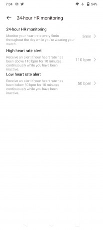 Heart rate monitoring on Realme Watch S Pro