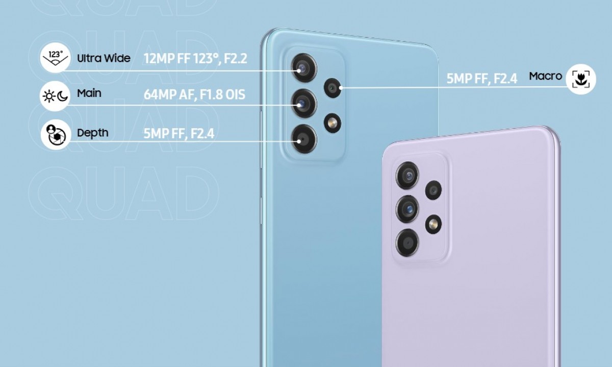 galaxy a52 camera specs