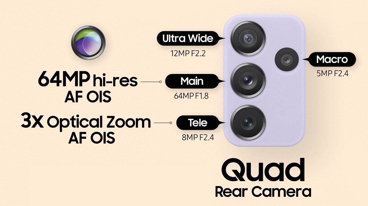 samsung a72 camera specs