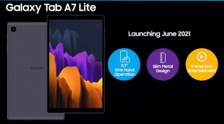 Samsung Galaxy Tab A7 Lite specs and render surface -  news