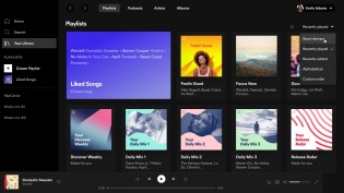 Recursos redesenhados do Spotify