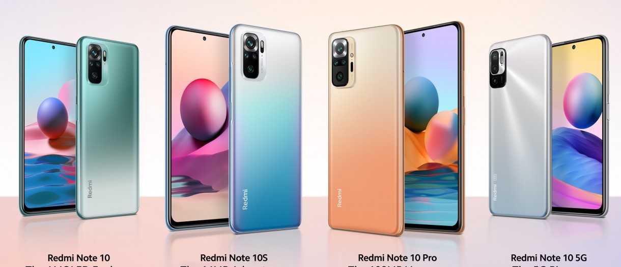 REDMI NOTE 10, 10S, 10 5G, 10 PRO and 10 PRO MAX: which cell phone