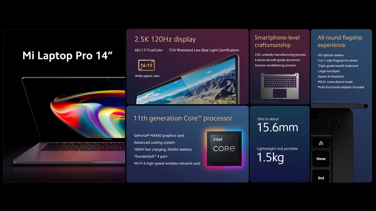 Xiaomi announces 15'' laptop with E4 OLED display, 14'' model with 120 Hz LCD follows