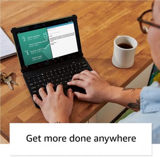 Amazon Fire HD10 con custodia per tastiera