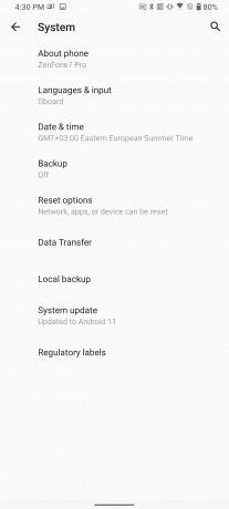 Asus Zenfone 7/7 Pro Android 11 update