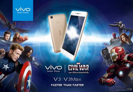 The vivo V3 and V3Max were featured in Captain America: Civil War