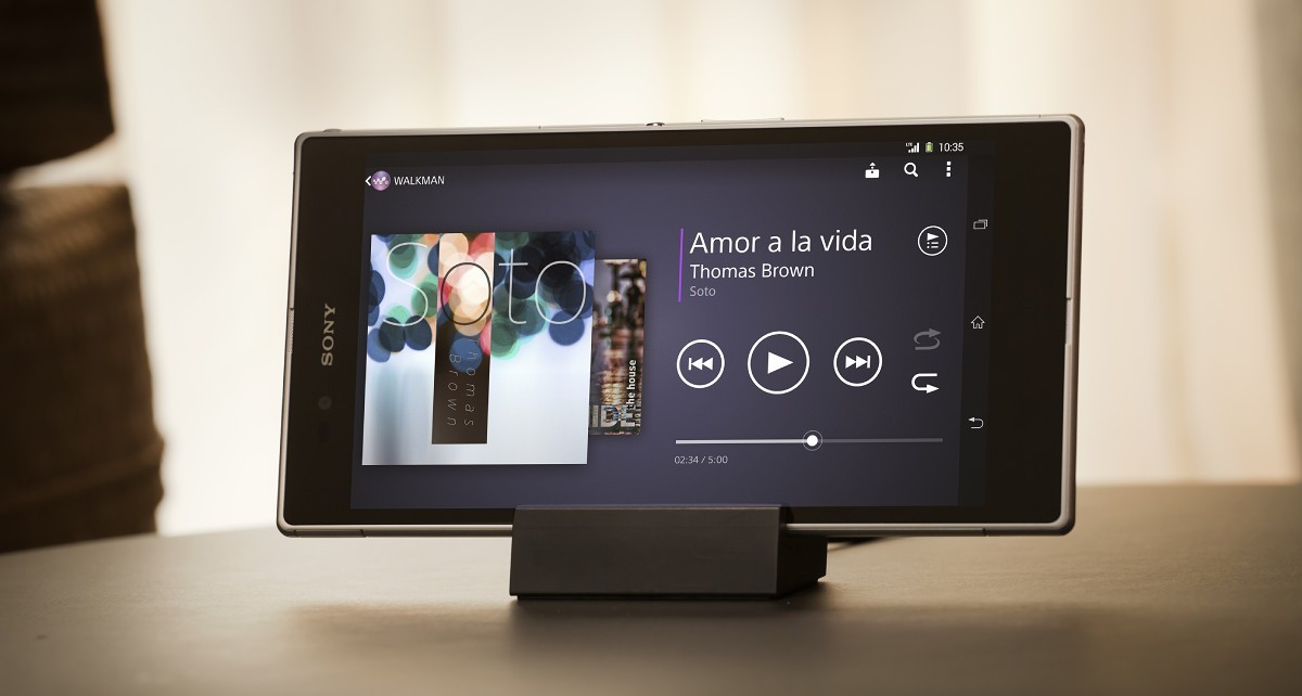 The 6.4'' 1080p Triluminos display on the Sony Xperia Z Ultra was a sight to behold