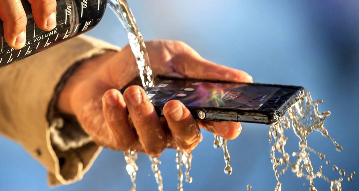 Sony Xperia Z's IP57 water resistance was heavily advertised
