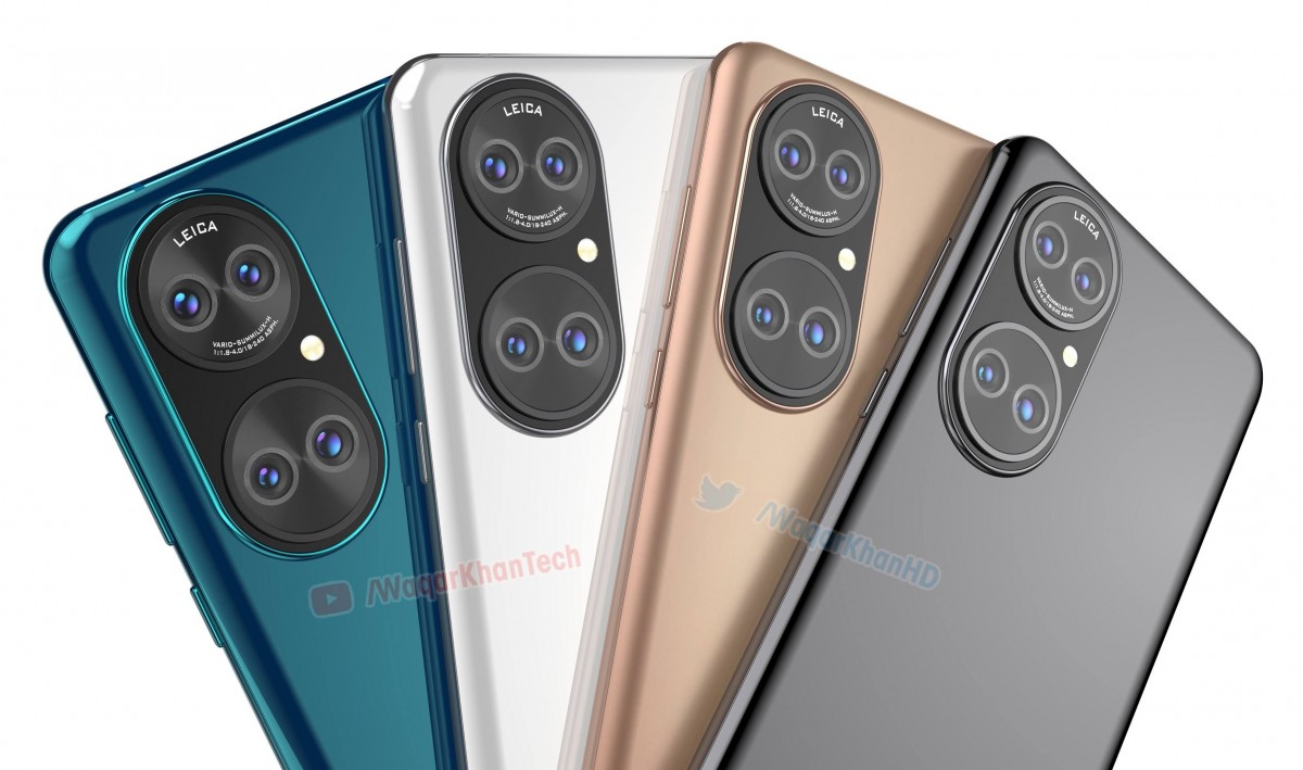 Huawei P50 vaza em renderizações de alta qualidade