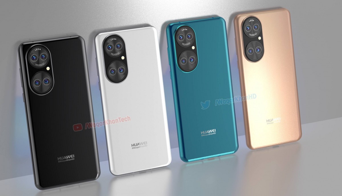 Huawei P50 vaza em renderizações de alta qualidade