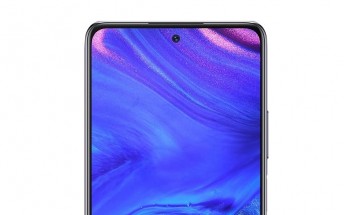 Infinix Note 10 Pro appears in a leaked render with punch hole screen