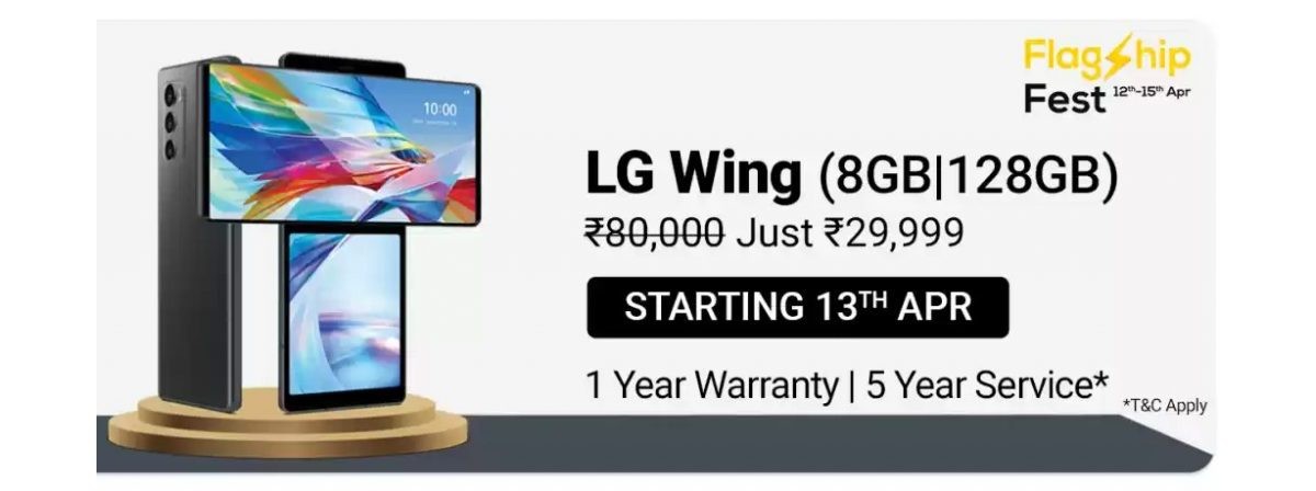 LG Wing is now much cheaper in India