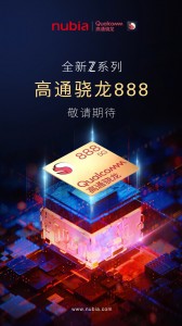 nubia confirmed that the next Z-flagship will be powered by the Snapdragon 888 way back in December