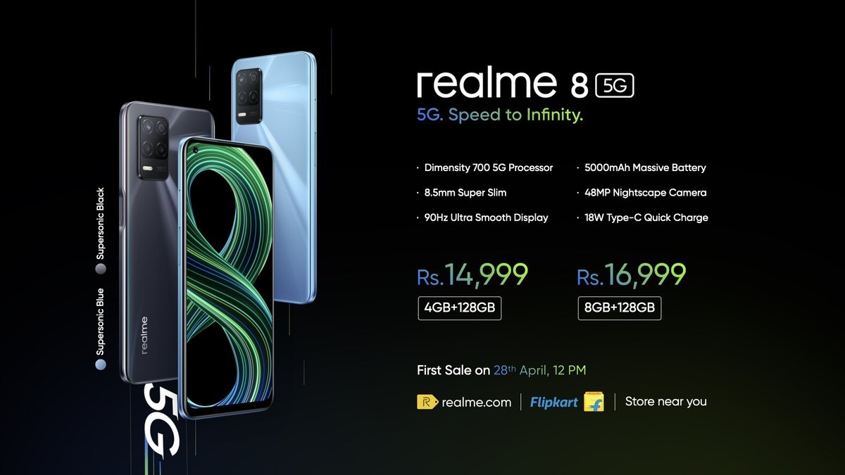 Realme 8 5G hits India