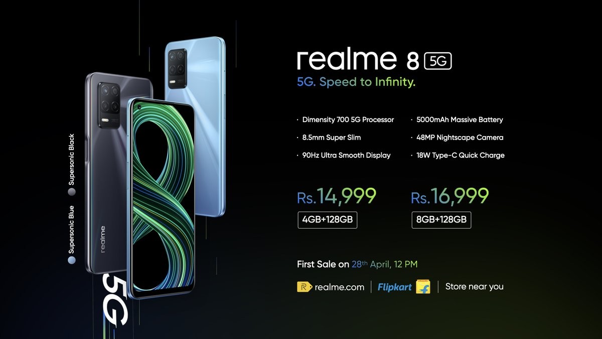 Realme 8 5G - Price in India, Specifications, Comparison (21st February  2024)