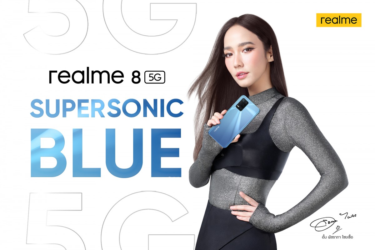 Realme 8 5G appears in Supersonic Blue, shows up on Google Play Console