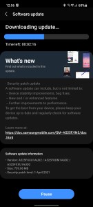New update for Galaxy A52 (<a href="https://old.reddit.com/r/GalaxyA52/comments/mwpwsx/a52_april_2021_security_patch_live_for_india/" target="_blank" rel="noopener noreferrer">image credit</a>)