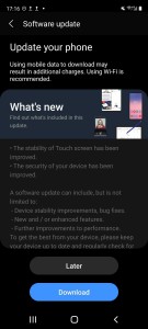 A atualização do Samsung Galaxy S20 FE 5G resolve problemas de tela sensível ao toque, traz o patch de segurança de abril