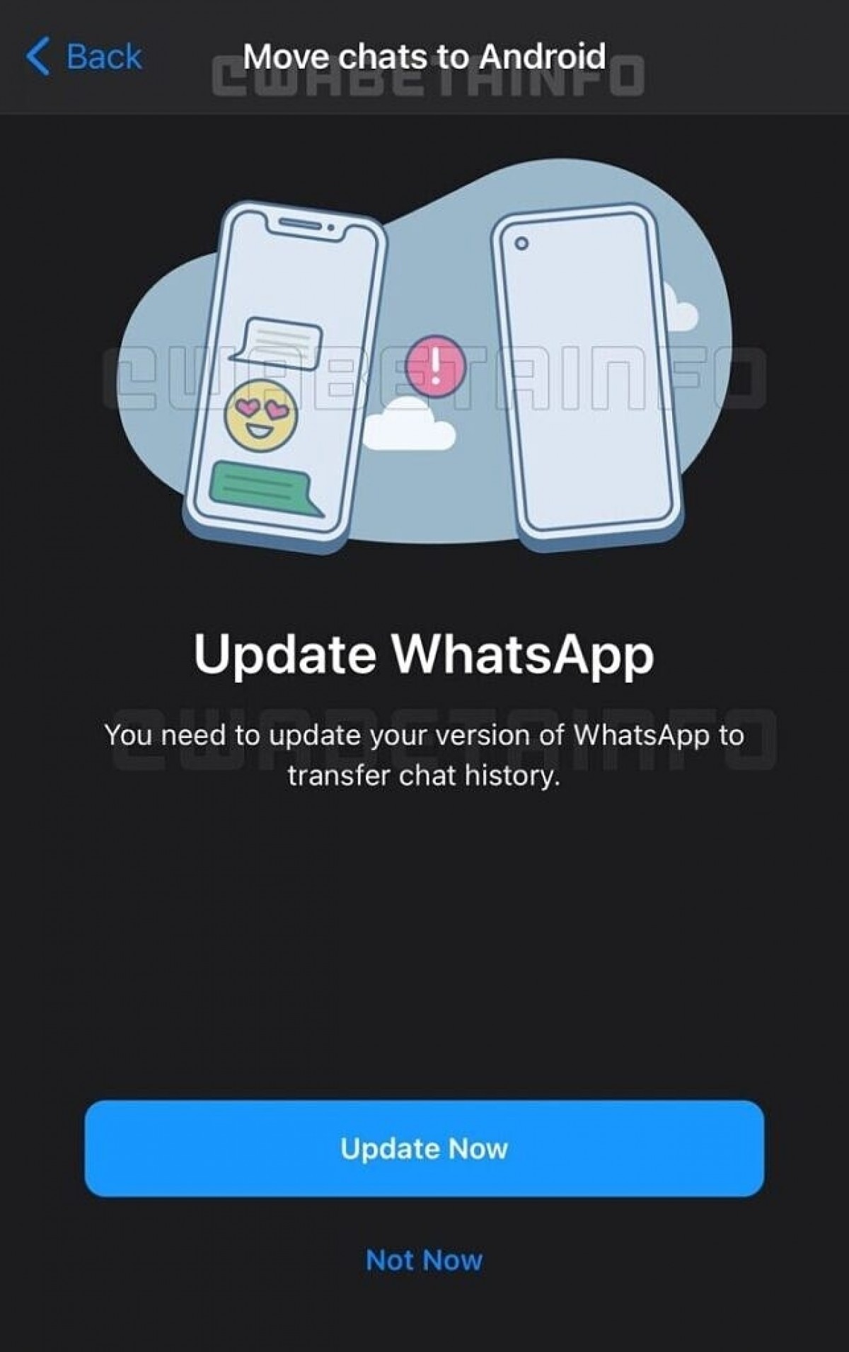 WhatsApp is working on cross-platform chat migration