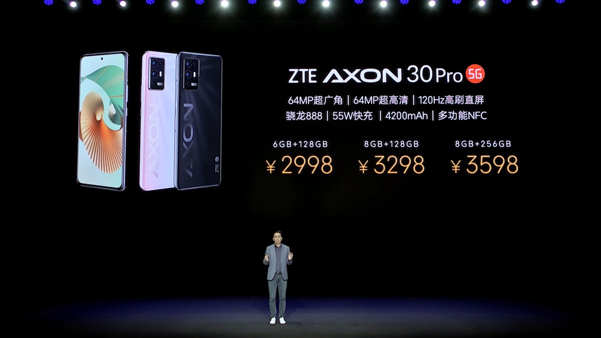 ZTE unveils Axon 30 Ultra with triple 64 MP cameras plus periscope, Axon 30 Pro follows with S888