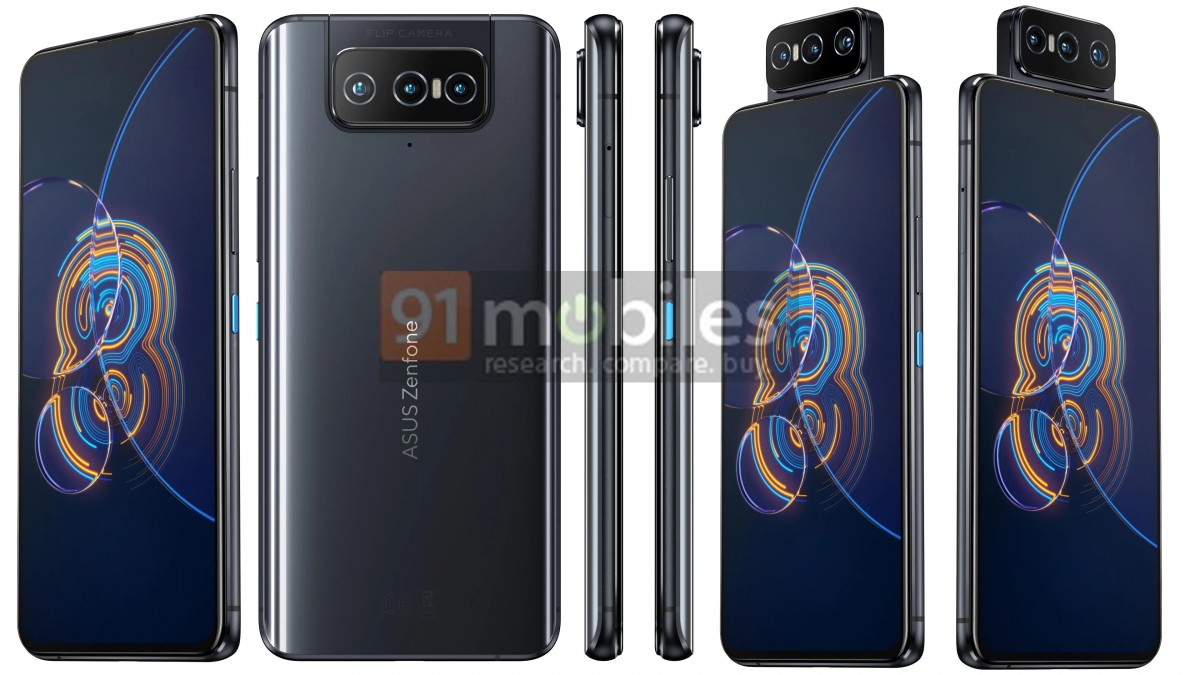 Asus Zenfone 8 e Zenfone 8 Flip especificações e renders vazamento