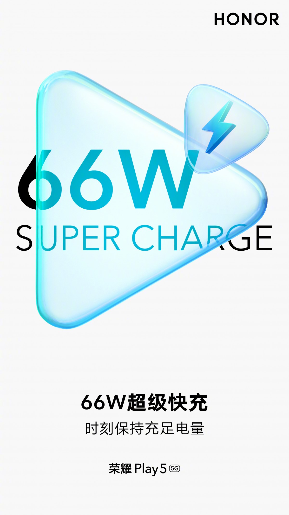 Honor confirms 66W Super Charge on the Honor Play 5