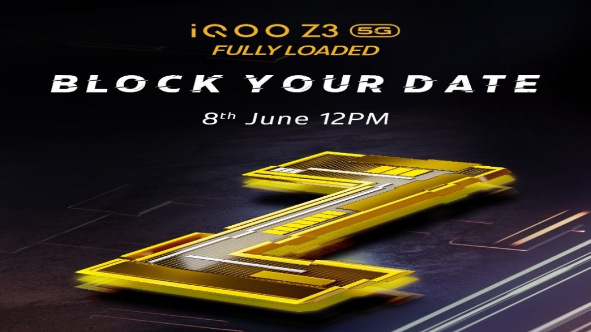iQOO Z3 India launch set for June 8