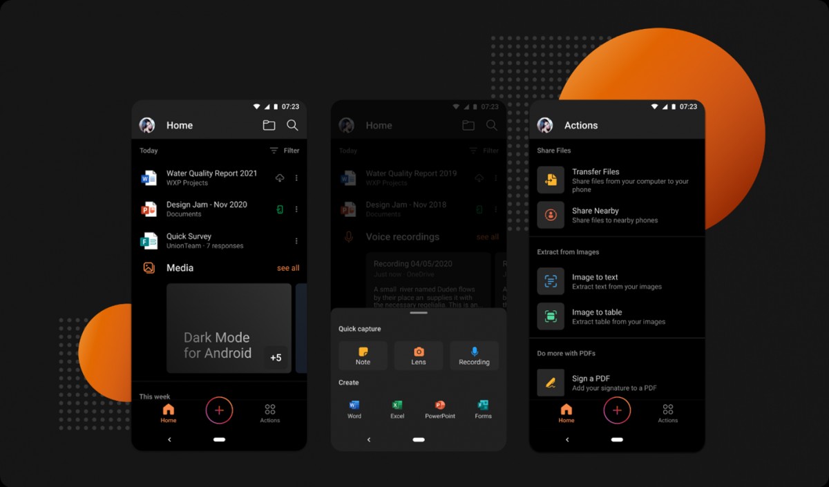Microsoft Office for Android gains dark mode