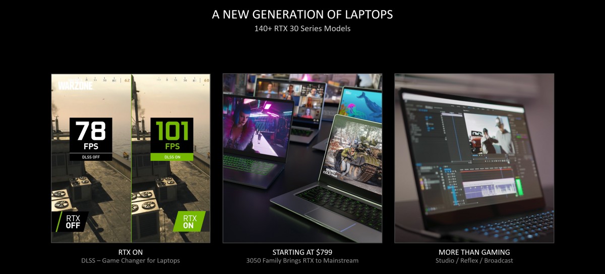 Nvidias Geforce Rtx 3050 And 3050 Ti Laptop Gpus Boost Your Gaming And Content Creation