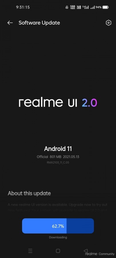 ريلمي 7 اي - realme 7i يتلقى تحديث واجهة realme UI 2.0 مع تحسينات كثيرة 2 ريلمي 7 اي - realme 7i