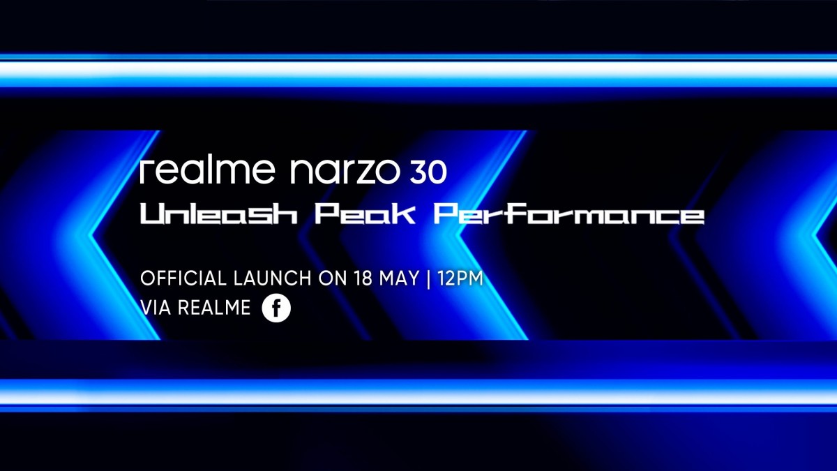 Realme Narzo 30 will be unveiled on May 18 with Helio G95 SoC and 5,000 mAh battery