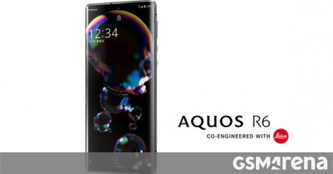 Alleged renders leak of the Sharp Aquos R6 with Leica-branded camera