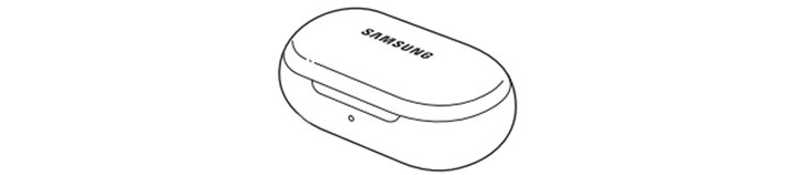 Sketch of the Samsung Galaxy Buds2 charging case