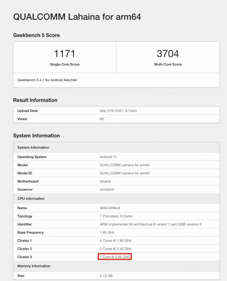 超頻版現身：高通驍龍888+ 現身 Geekbench 測試跑分；料下半年發布！ 1