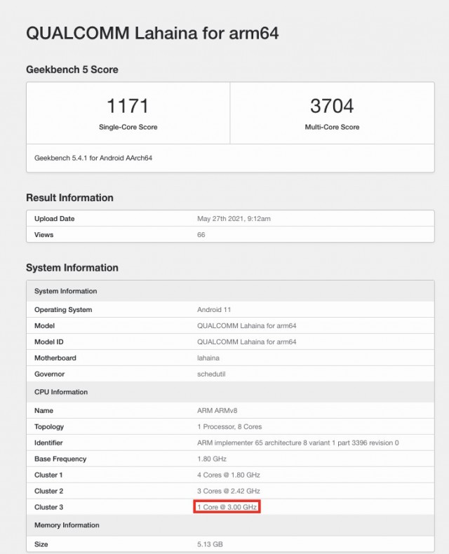 Snapdragon 888+ emerges on Geekbench, Cortex-X1 core clocks in at 3Ghz