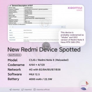 Xiaomi looking to re-release the Redmi Note 8 in select markets