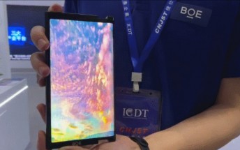 BOE demonstrates its sliding OLED display at ICDT conference