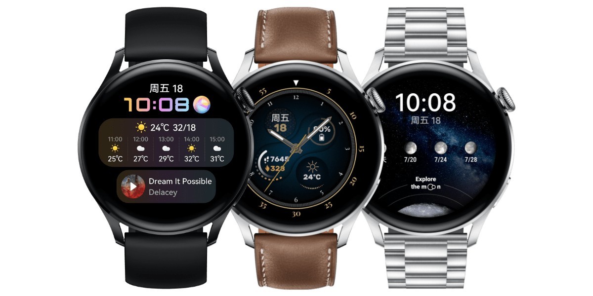 Huawei Watch 3 lançado com HarmonyOS, eSIM, bateria de 3 dias, 3 Pro segue com corpo de titânio