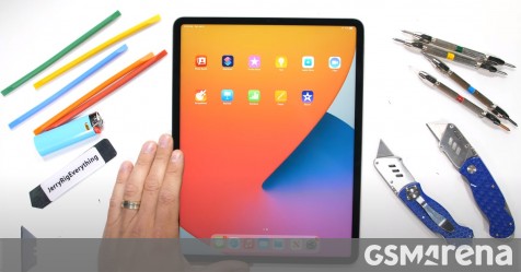 iPad Pro 12.9 (2021) with M1 gets subjected to scratch, burn, and bend testing
