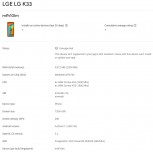 LG K33 and LG K35 with some specs from the Google Play Console