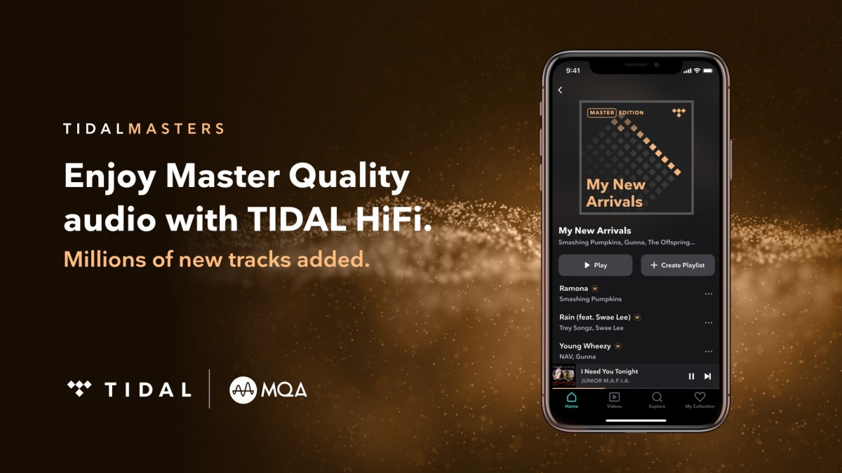 Tidal uses MQA, a lossy codec with a unique folding algorithm for packing in more data