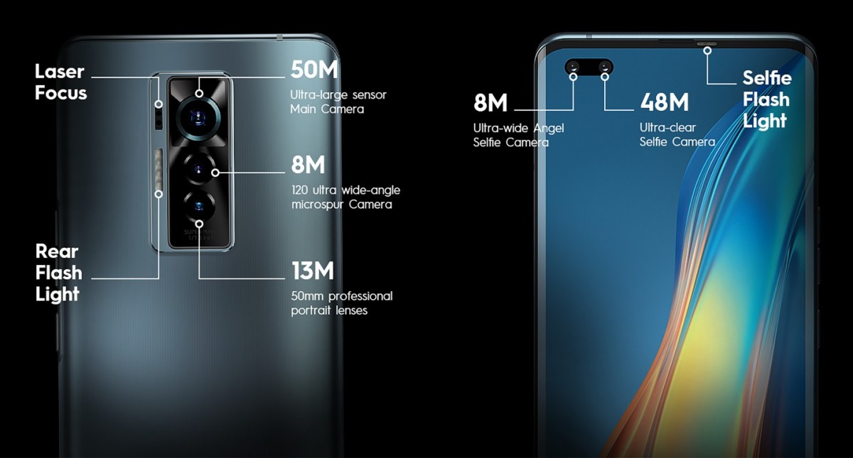 Tecno dévoile le premier téléphone premium, le Phantom X, avec des caméras selfie principales de 50 MP et 48 MP