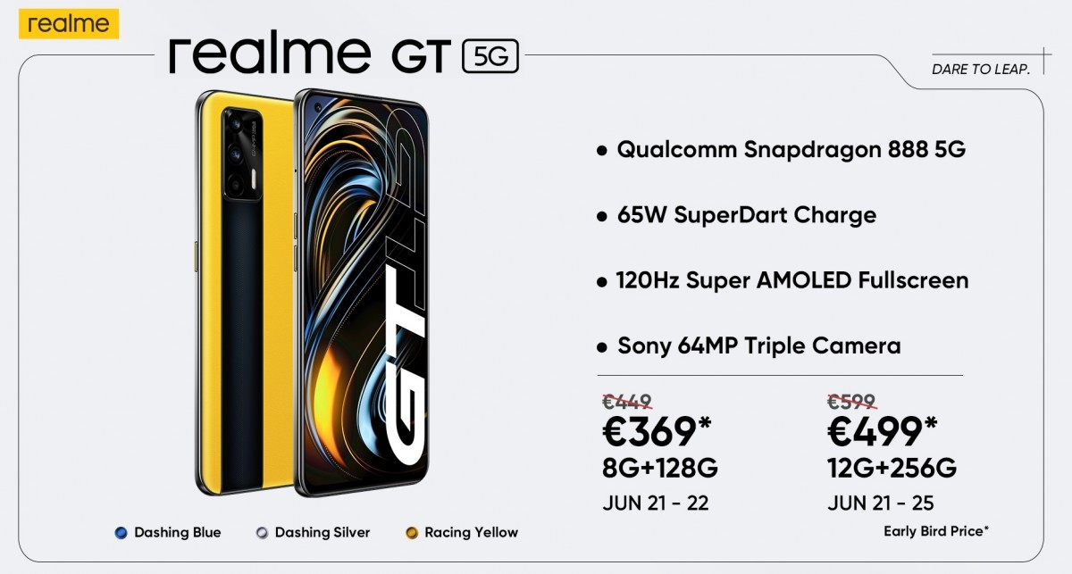 Realme GT arrives in Europe, early birds get a great deal