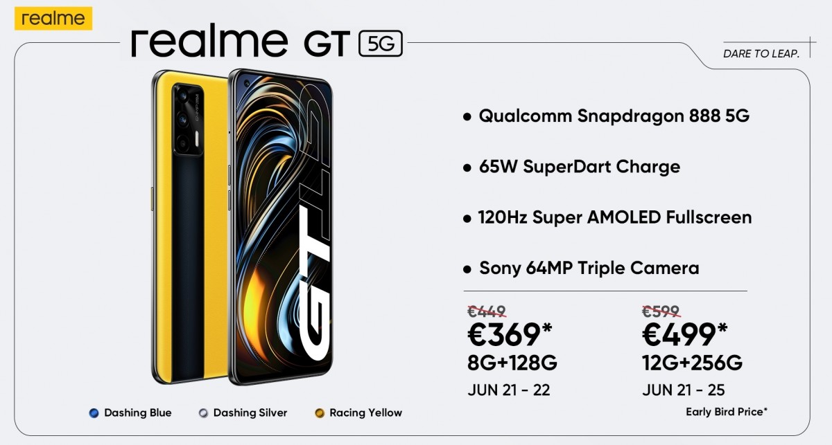 Realme GT arrives in Europe, early birds get an amazing deal