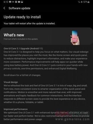 Android 11-based One UI Core 3.1  update